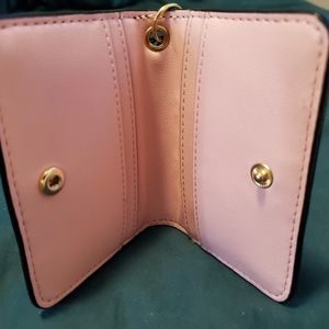Porte-cartes Victoria's Secret Rose Clair Avec Porte-clés - Neuf Avec étiquettes